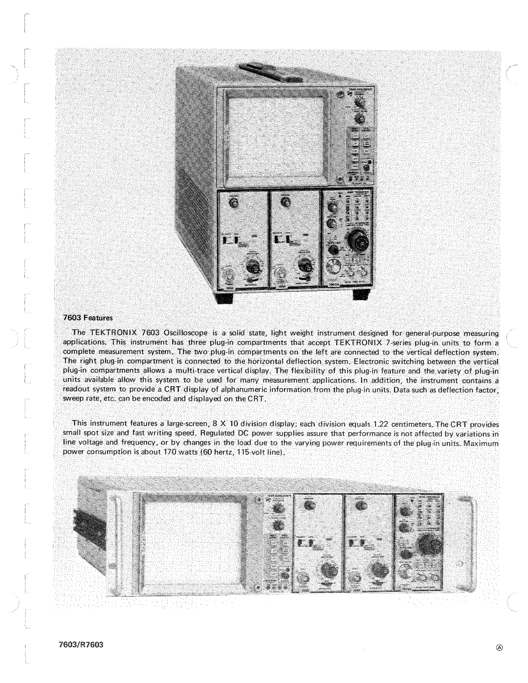 Tektronix R7603 manual 