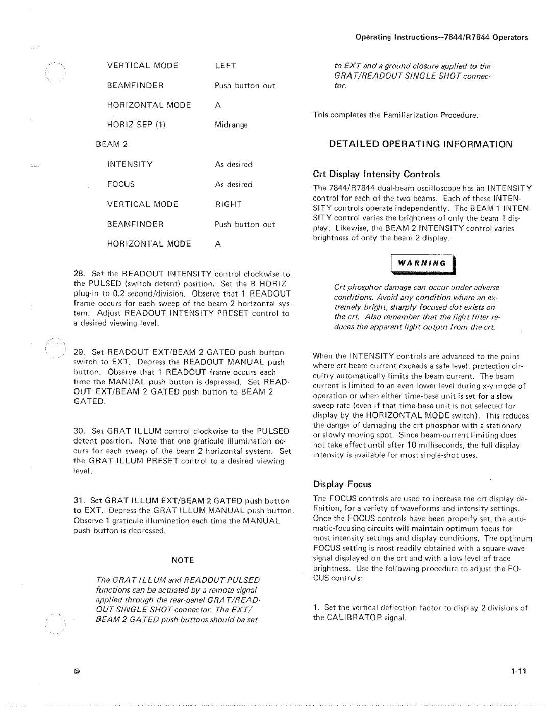 Tektronix R7844 manual 