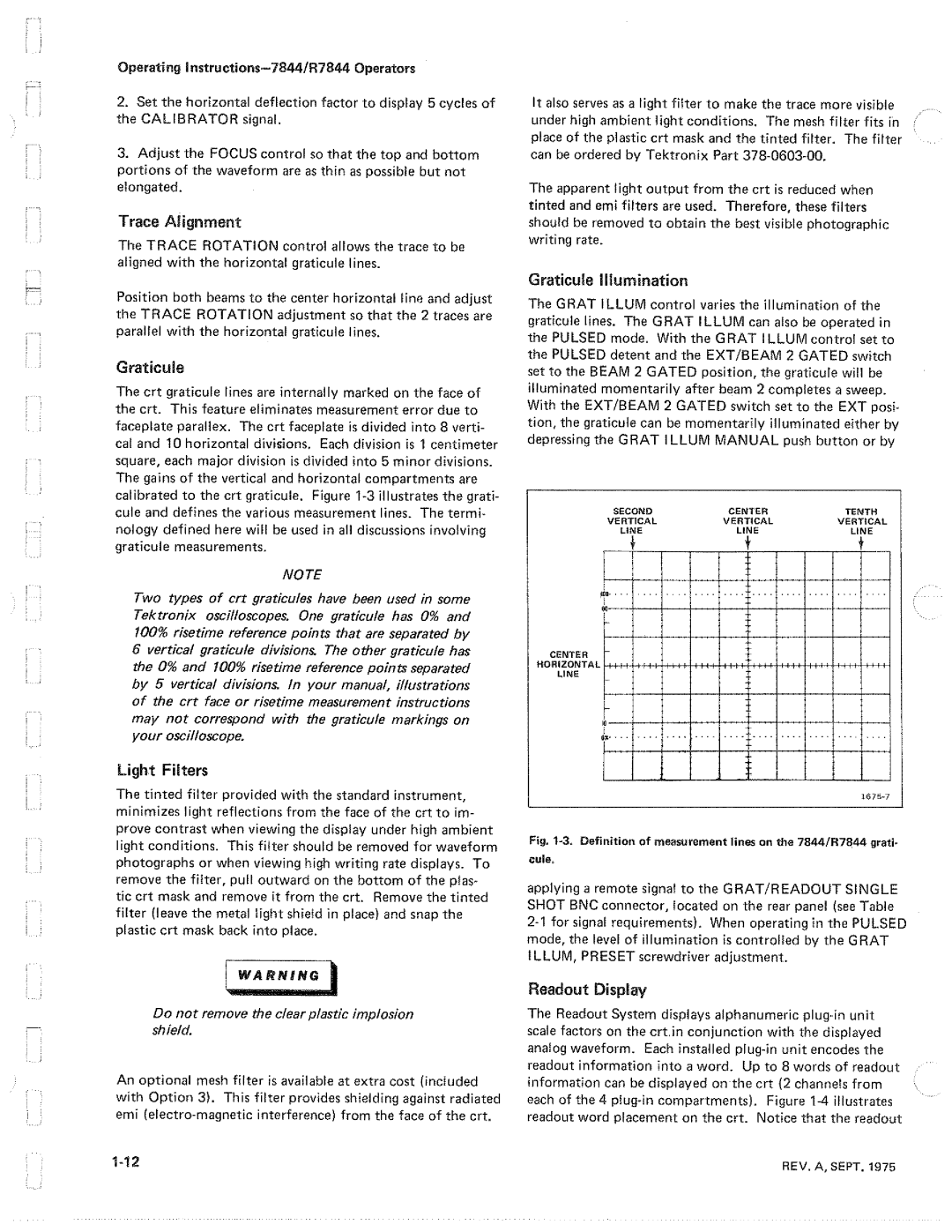 Tektronix R7844 manual 