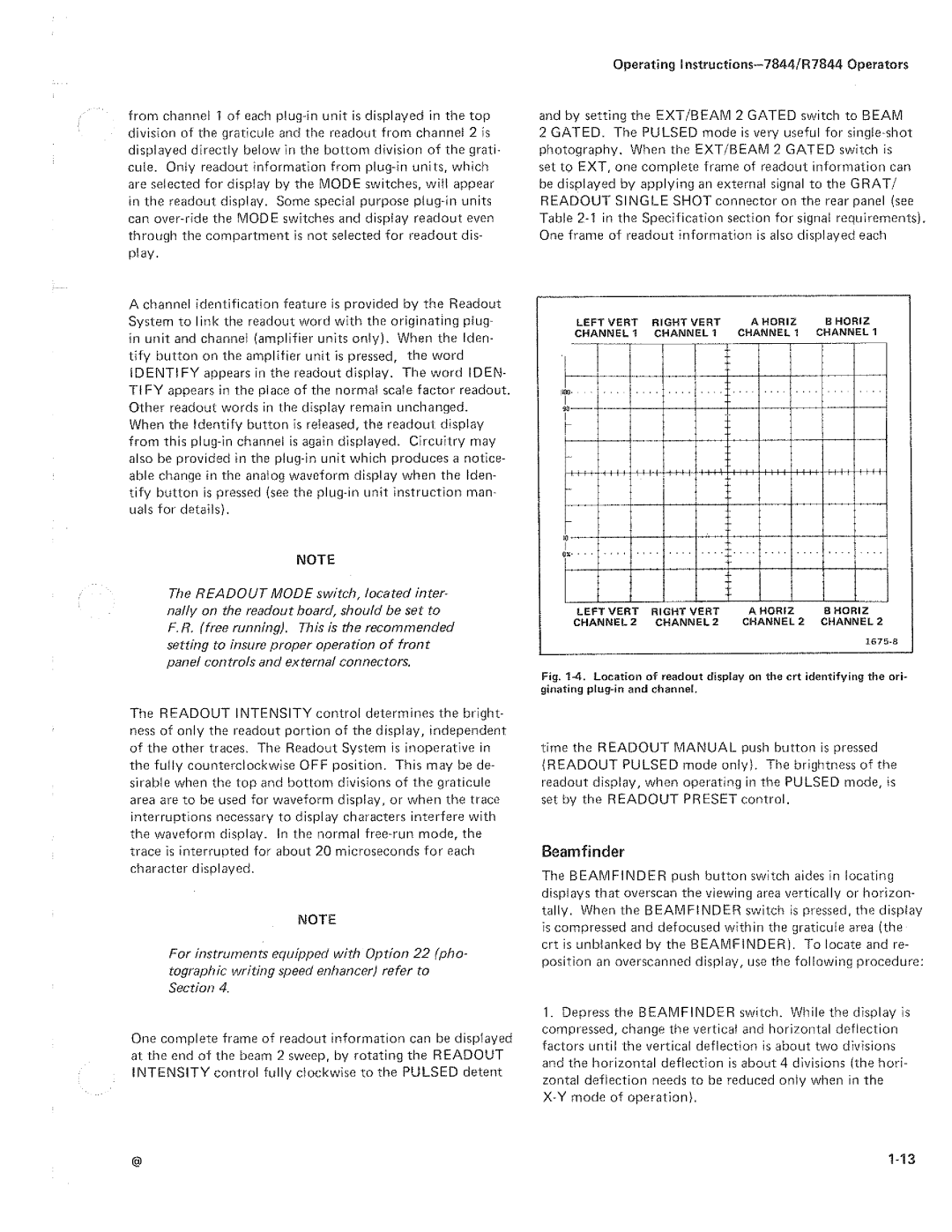 Tektronix R7844 manual 