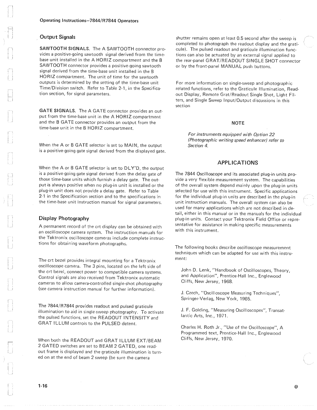 Tektronix R7844 manual 