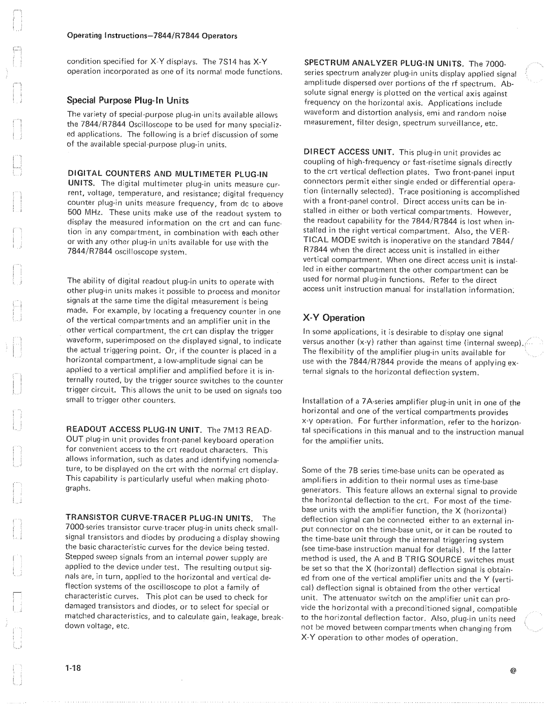 Tektronix R7844 manual 