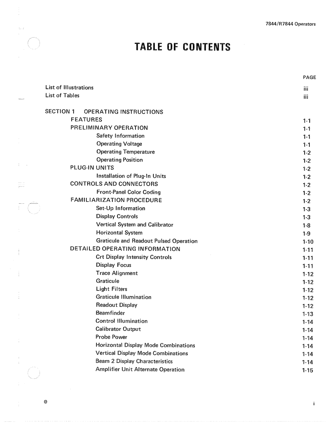 Tektronix R7844 manual 