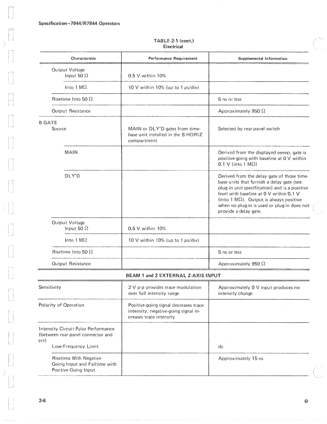 Tektronix R7844 manual 