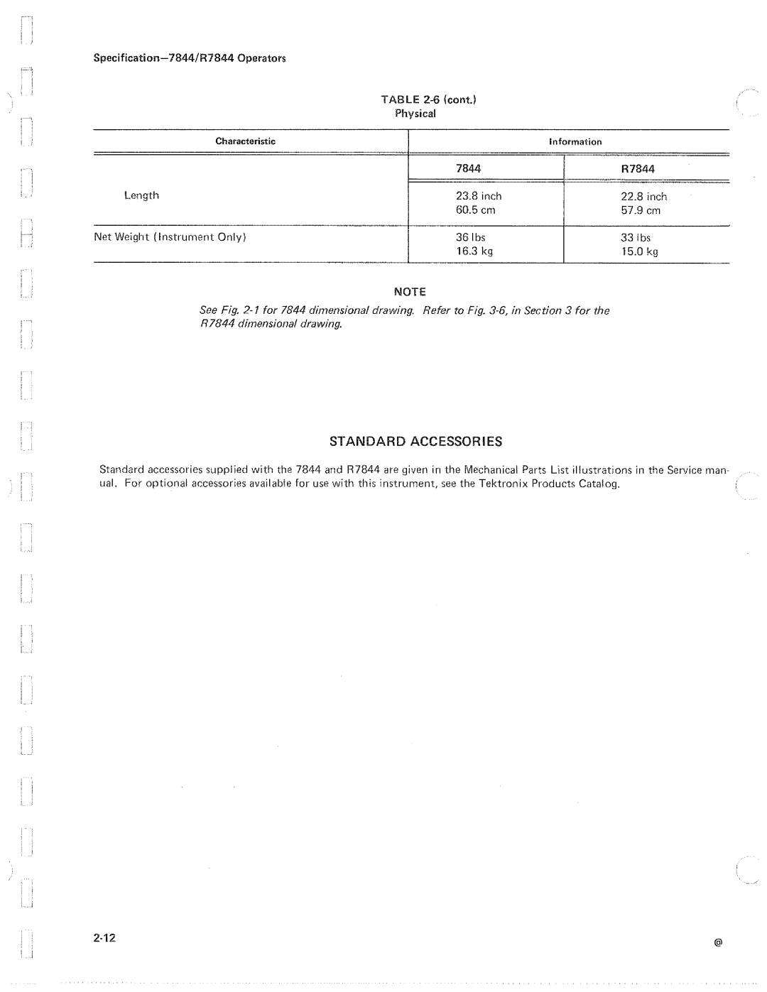 Tektronix R7844 manual 