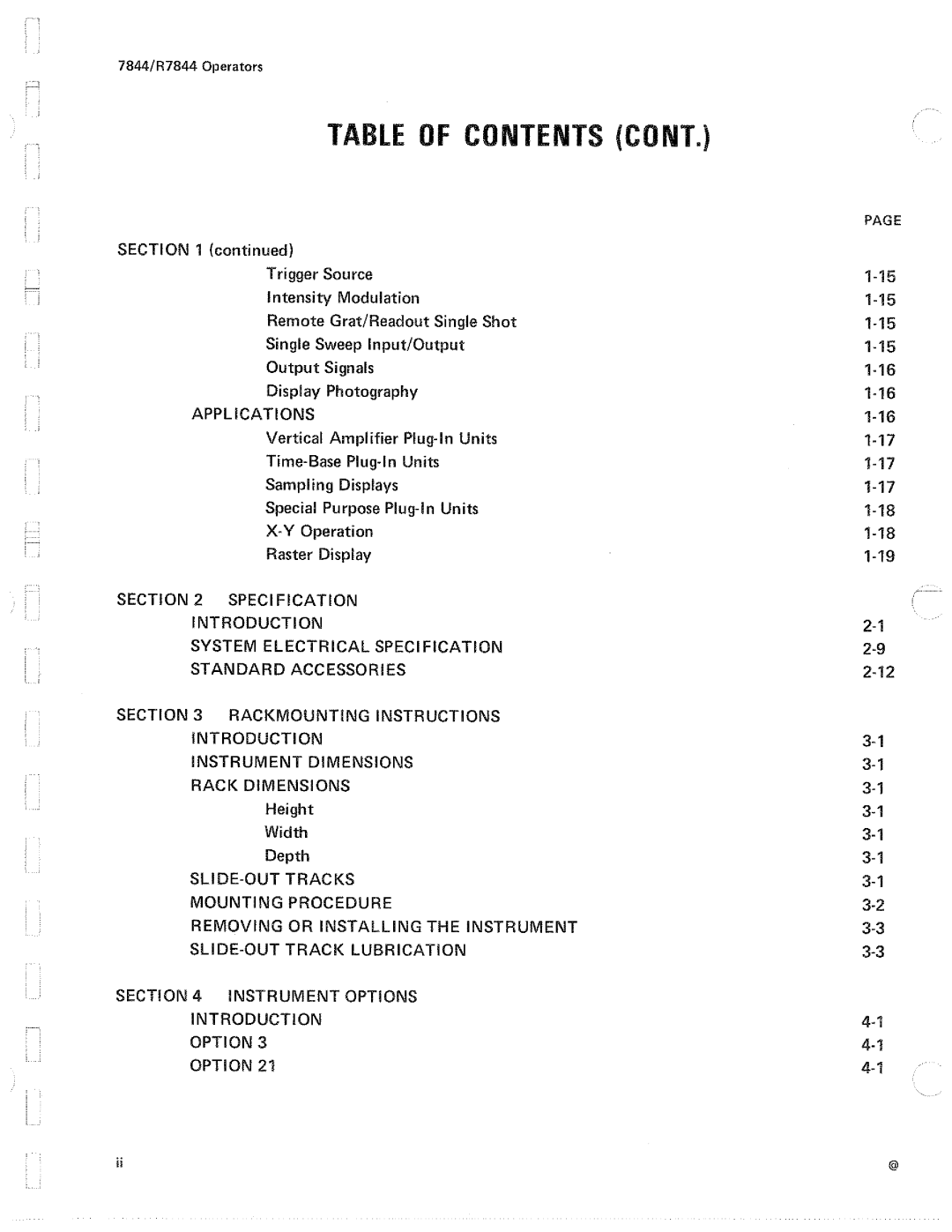 Tektronix R7844 manual 