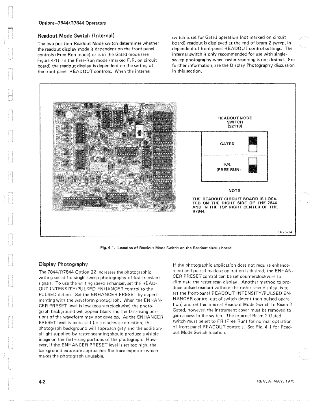 Tektronix R7844 manual 