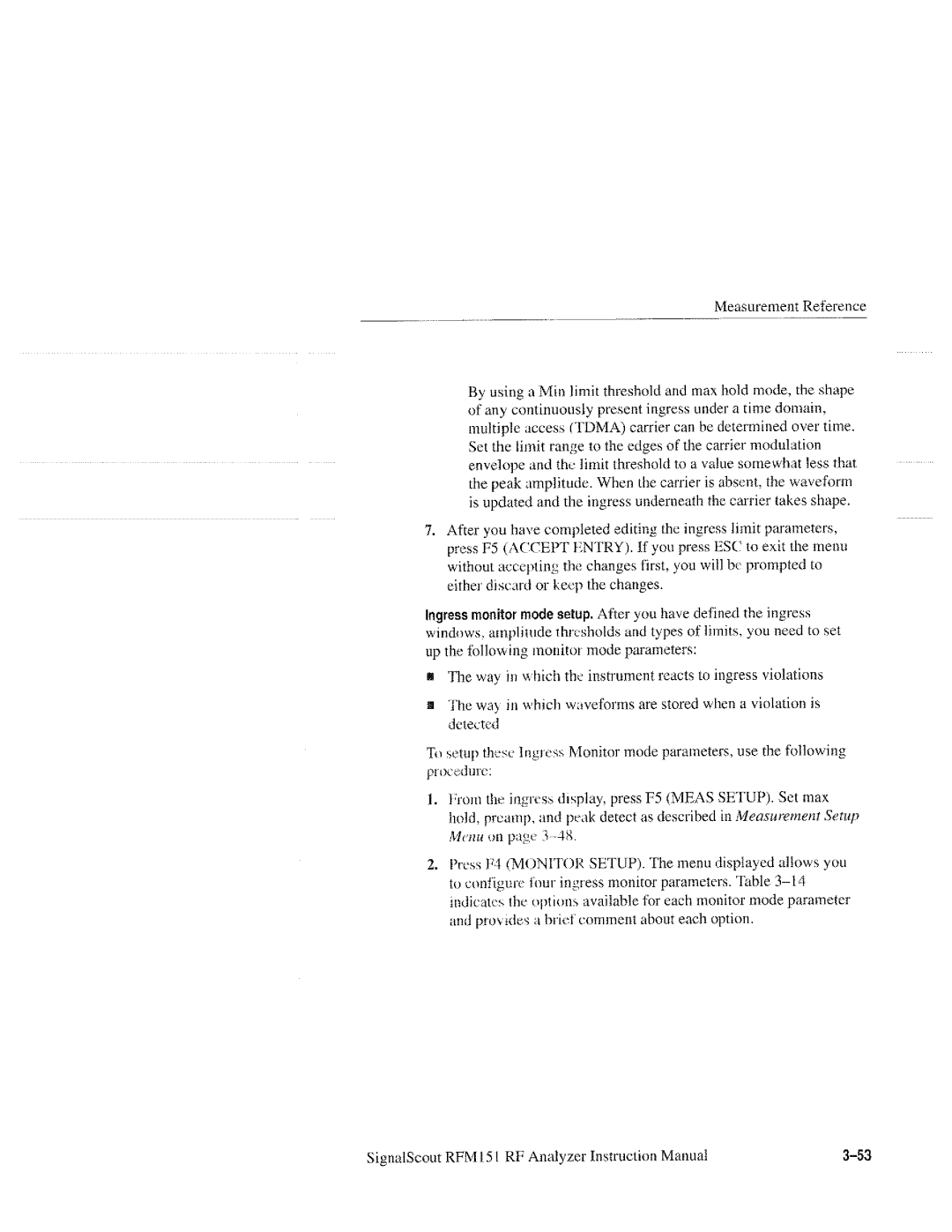 Tektronix 070-9960-01, RFM151 manual 