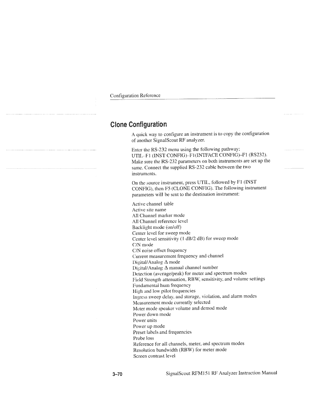 Tektronix RFM151, 070-9960-01 manual 