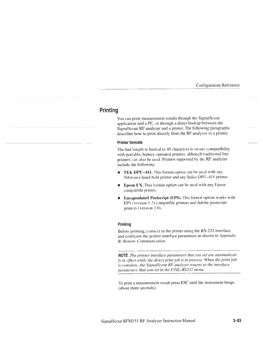 Tektronix 070-9960-01, RFM151 manual 