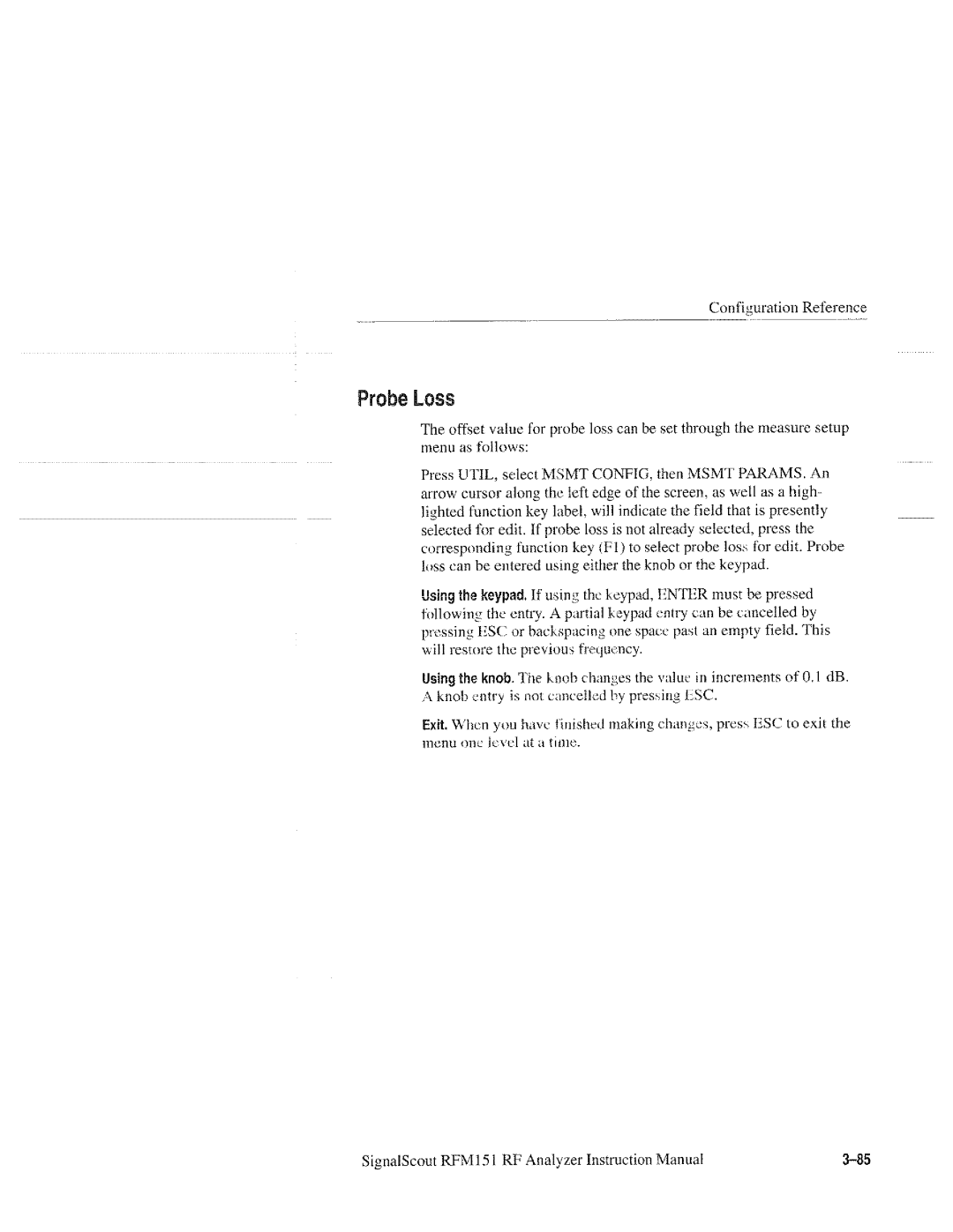 Tektronix 070-9960-01, RFM151 manual 