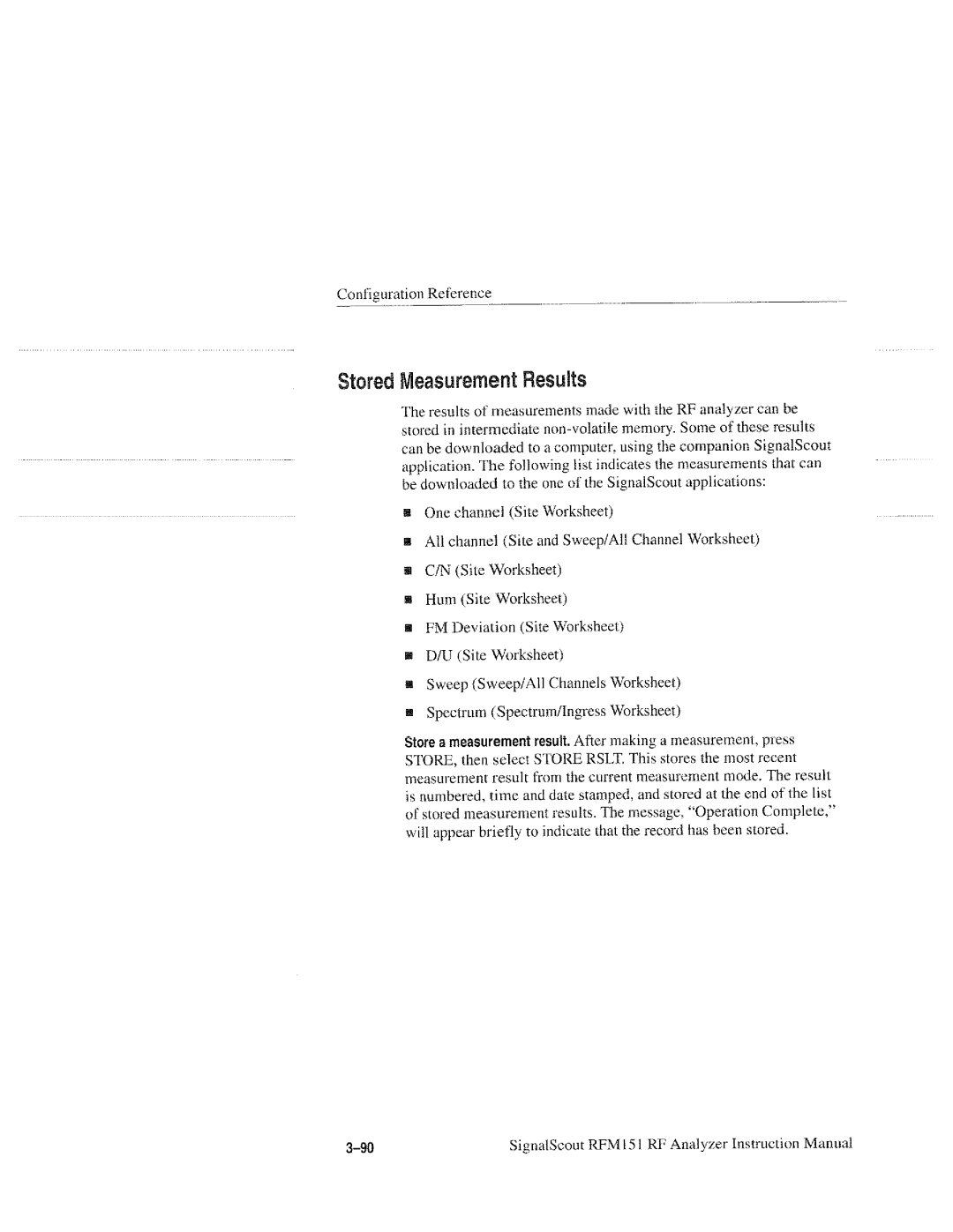 Tektronix RFM151, 070-9960-01 manual 