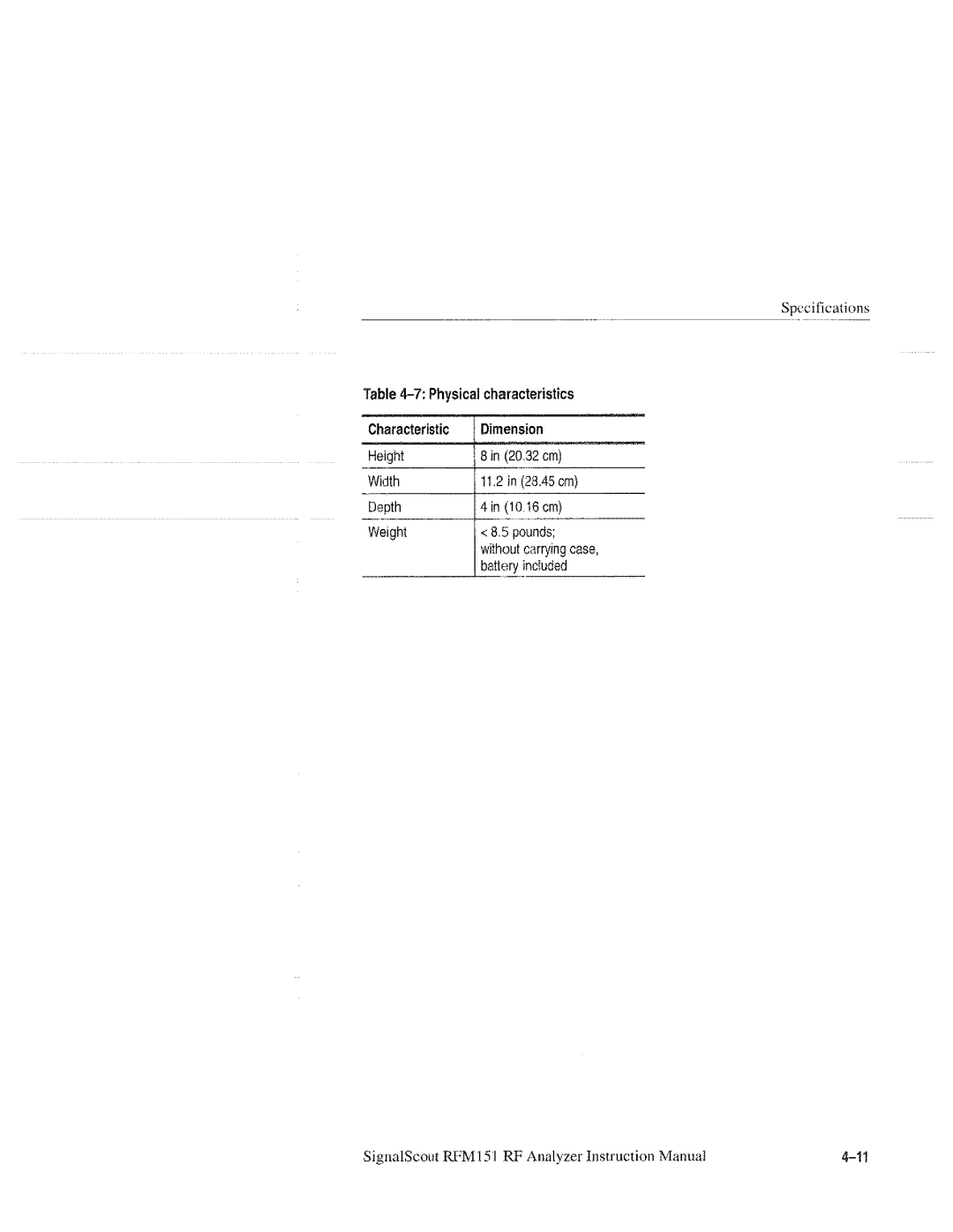 Tektronix 070-9960-01, RFM151 manual 