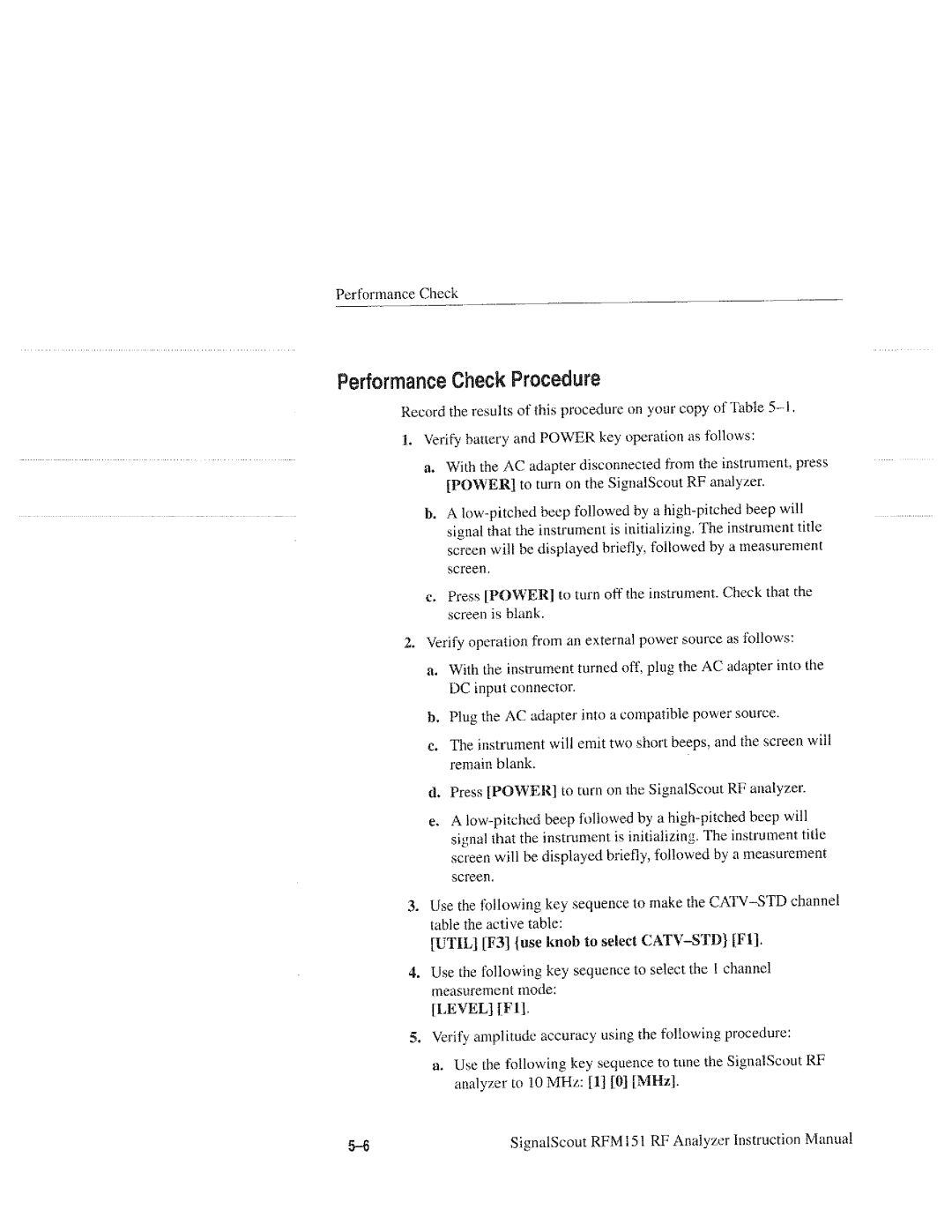 Tektronix RFM151, 070-9960-01 manual 