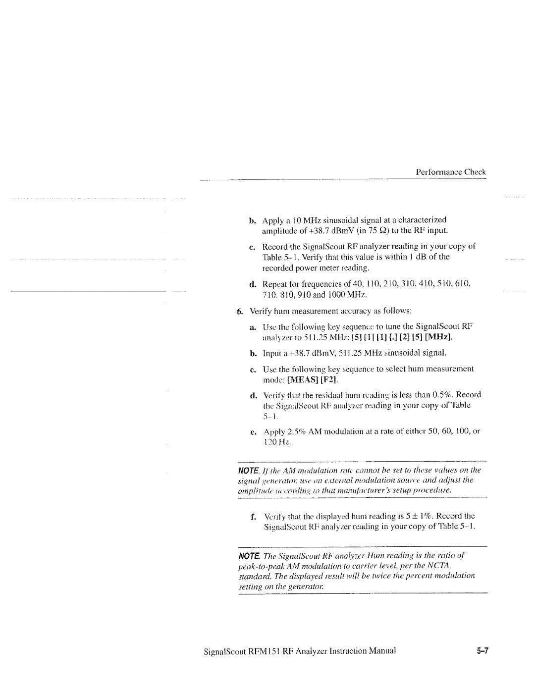 Tektronix 070-9960-01, RFM151 manual 