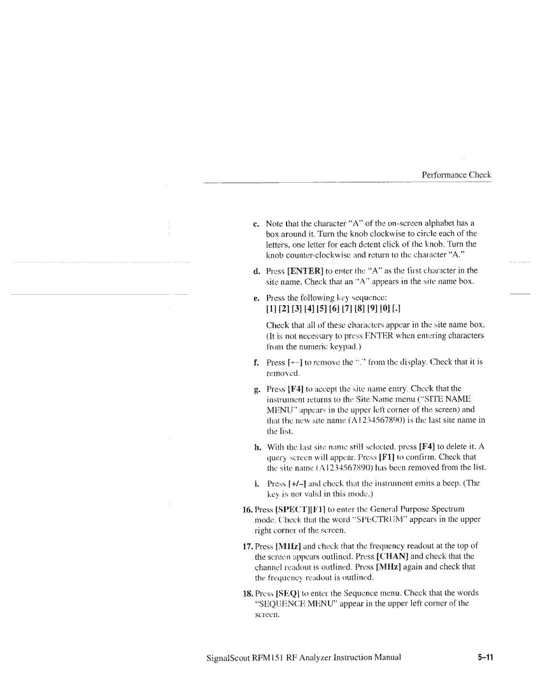 Tektronix 070-9960-01, RFM151 manual 