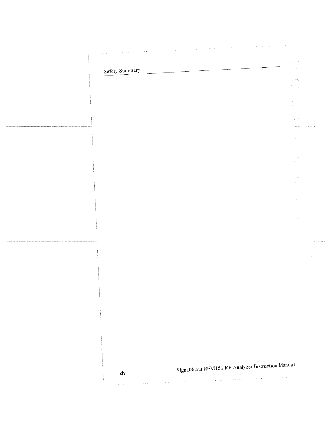 Tektronix RFM151, 070-9960-01 manual 