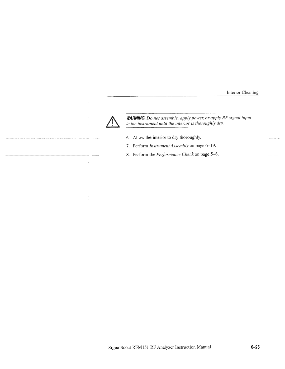 Tektronix 070-9960-01, RFM151 manual 