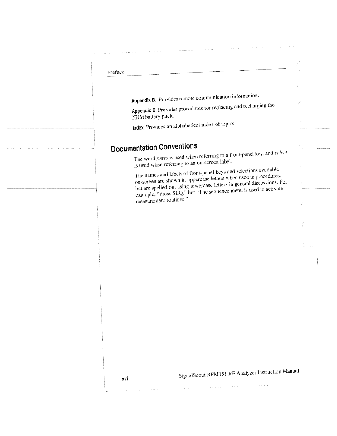 Tektronix RFM151, 070-9960-01 manual 