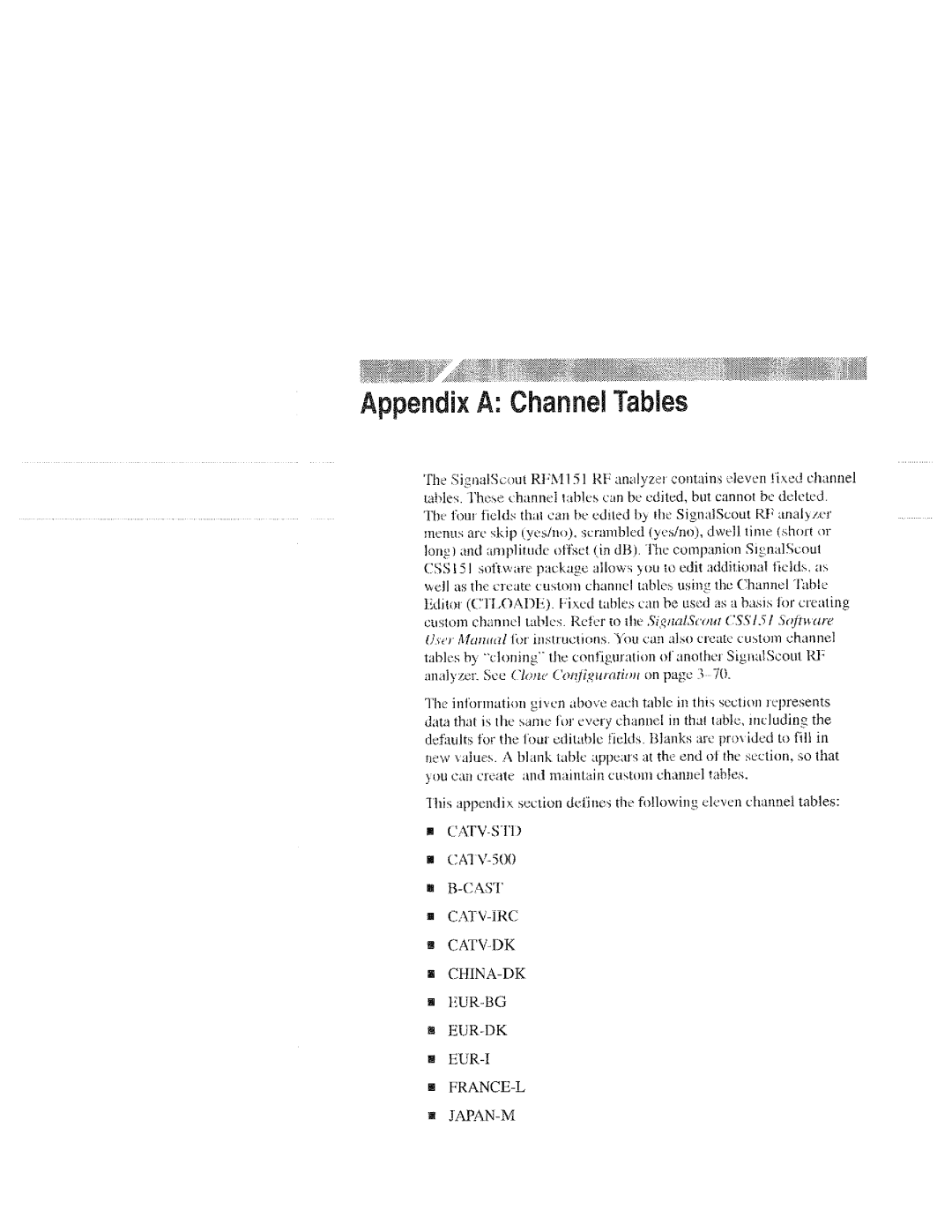 Tektronix 070-9960-01, RFM151 manual 