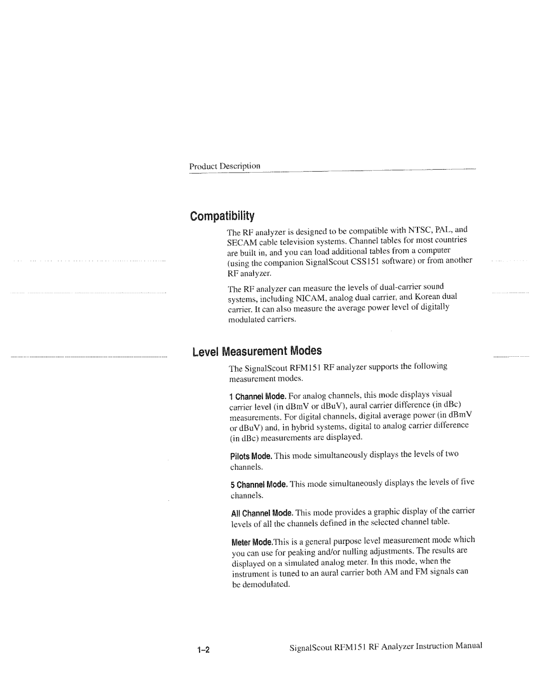 Tektronix RFM151, 070-9960-01 manual 