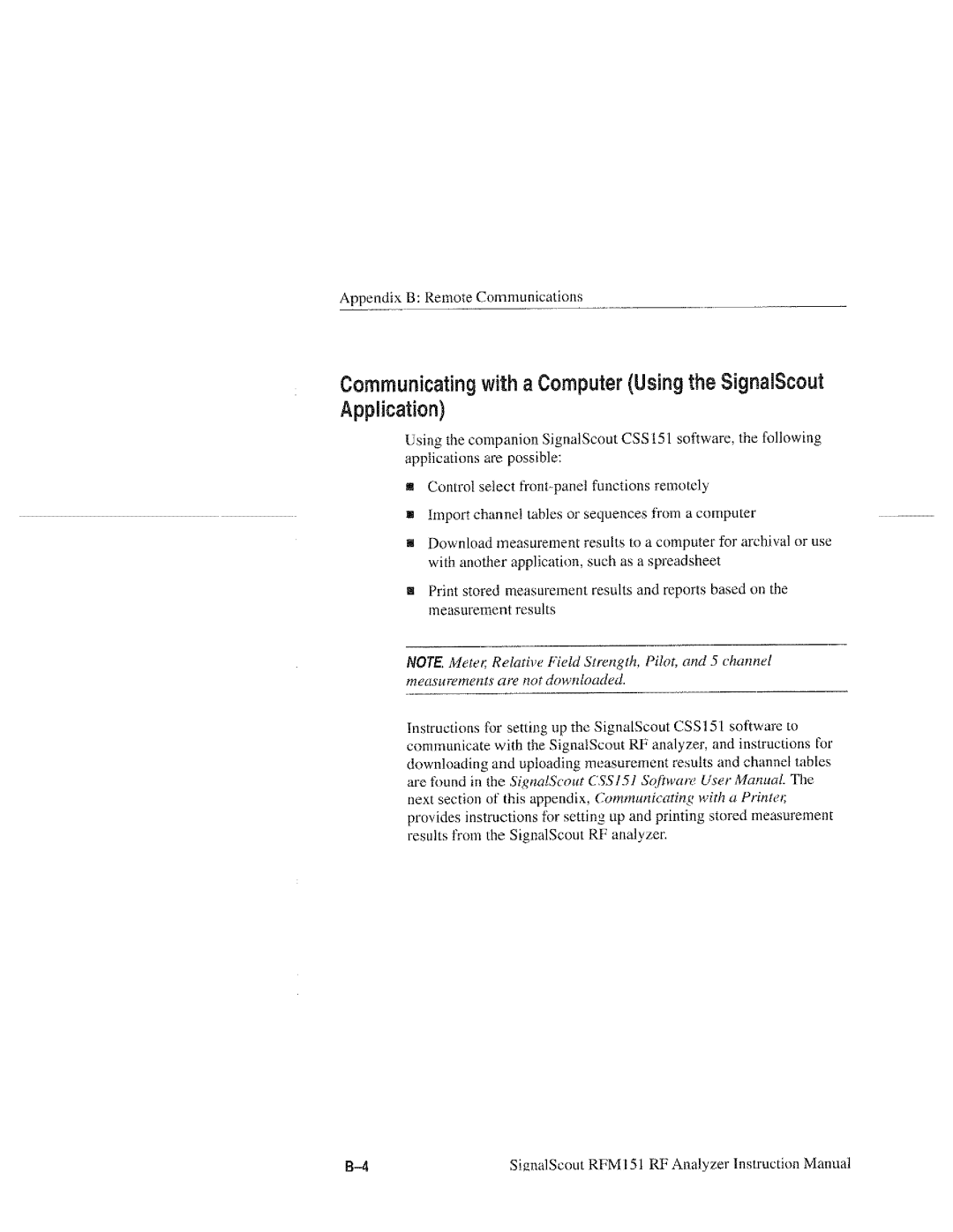 Tektronix RFM151, 070-9960-01 manual 