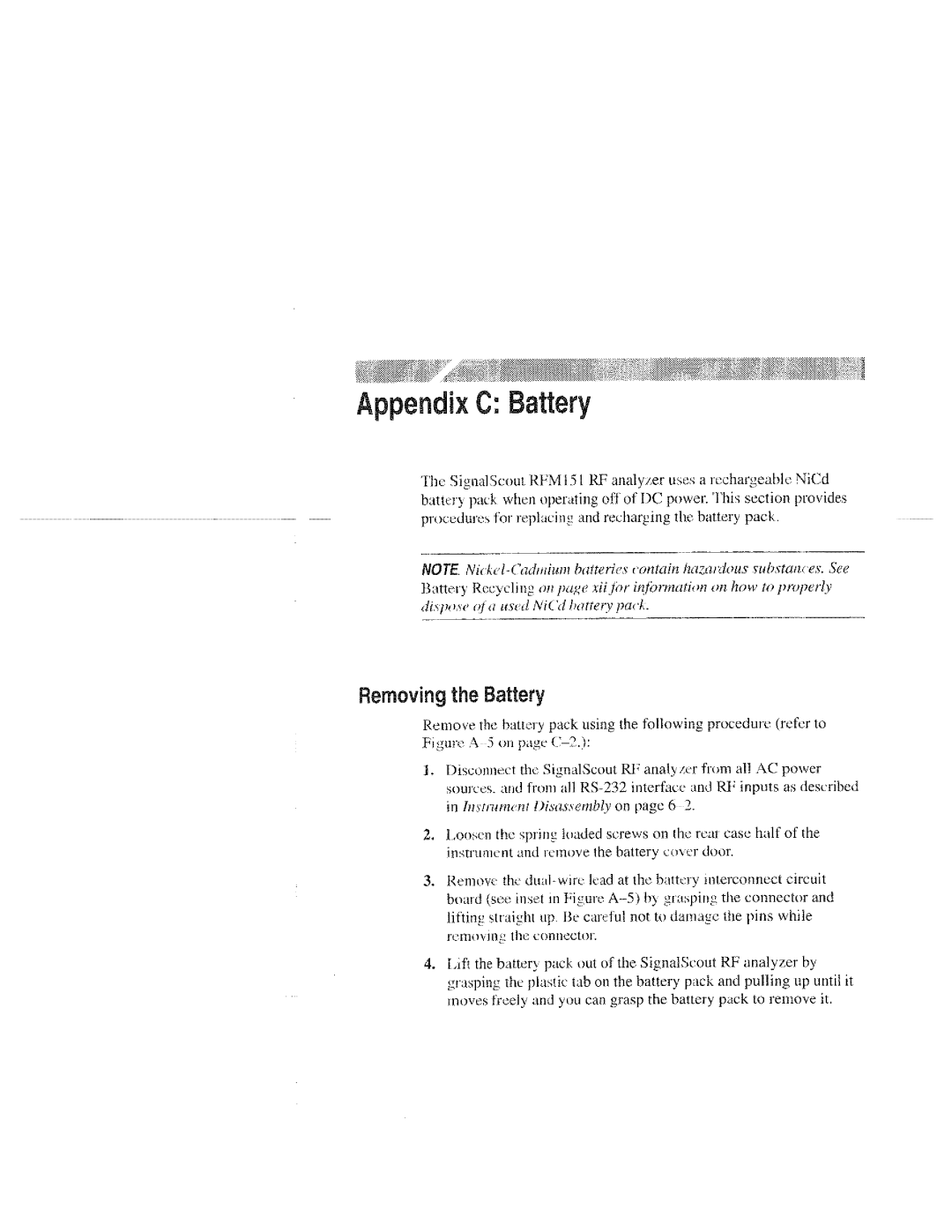 Tektronix 070-9960-01, RFM151 manual 