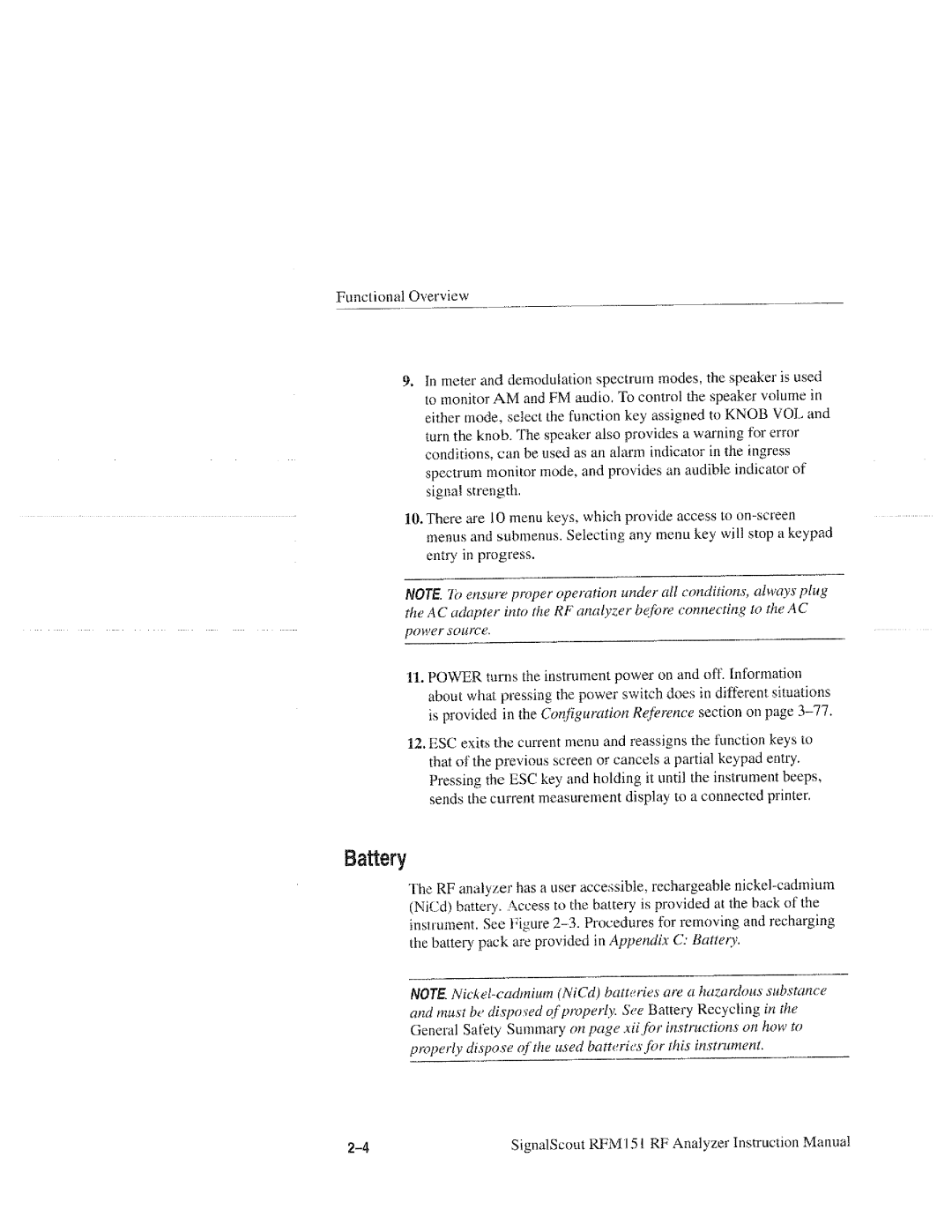 Tektronix RFM151, 070-9960-01 manual 