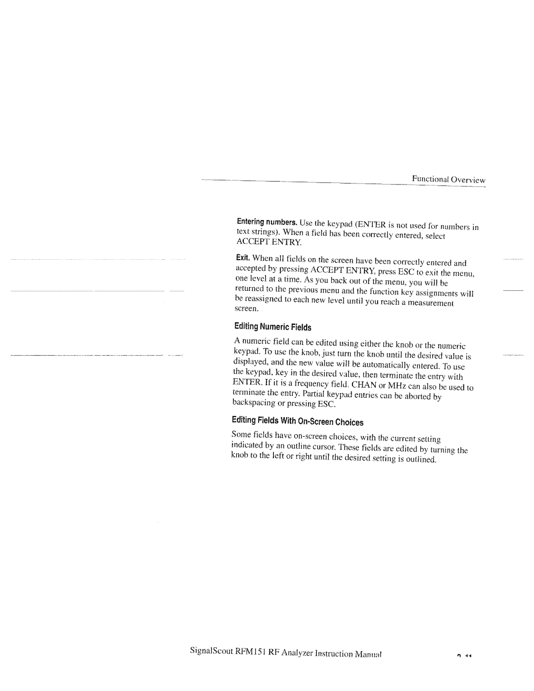 Tektronix 070-9960-01, RFM151 manual 