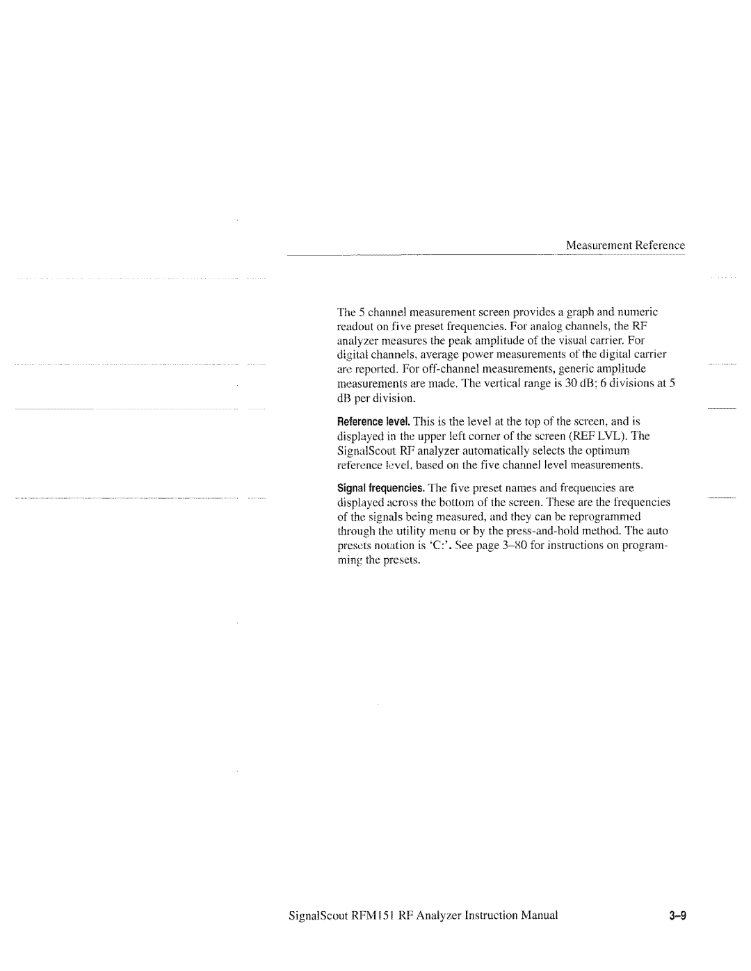 Tektronix 070-9960-01, RFM151 manual 