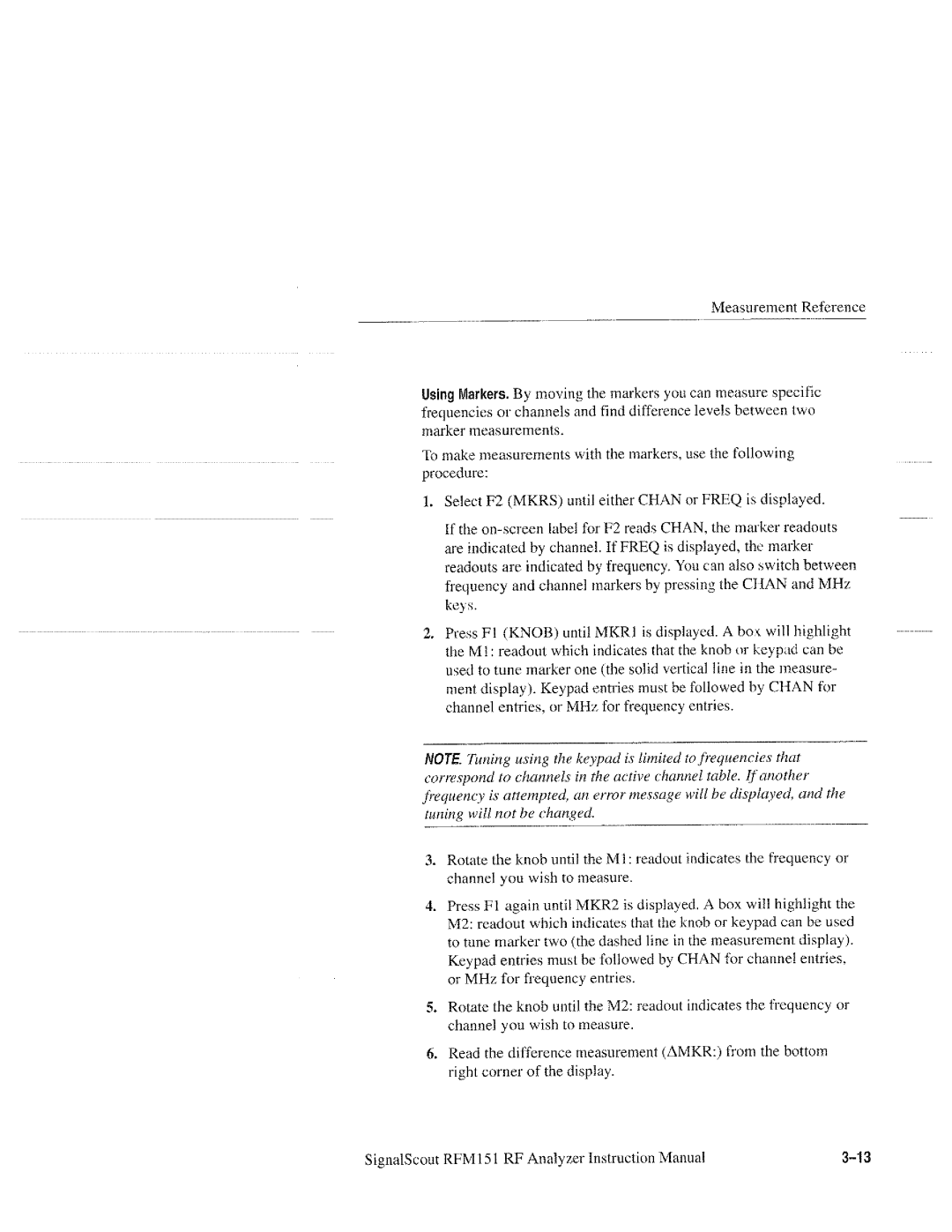 Tektronix 070-9960-01, RFM151 manual 