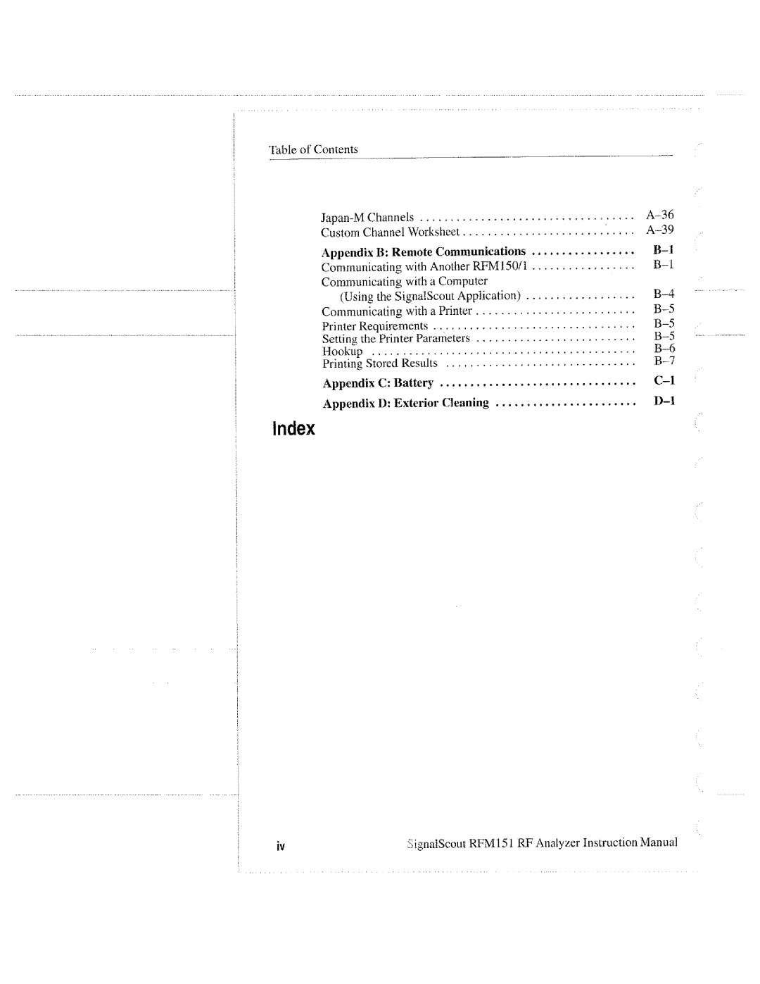 Tektronix RFM151, 070-9960-01 manual 