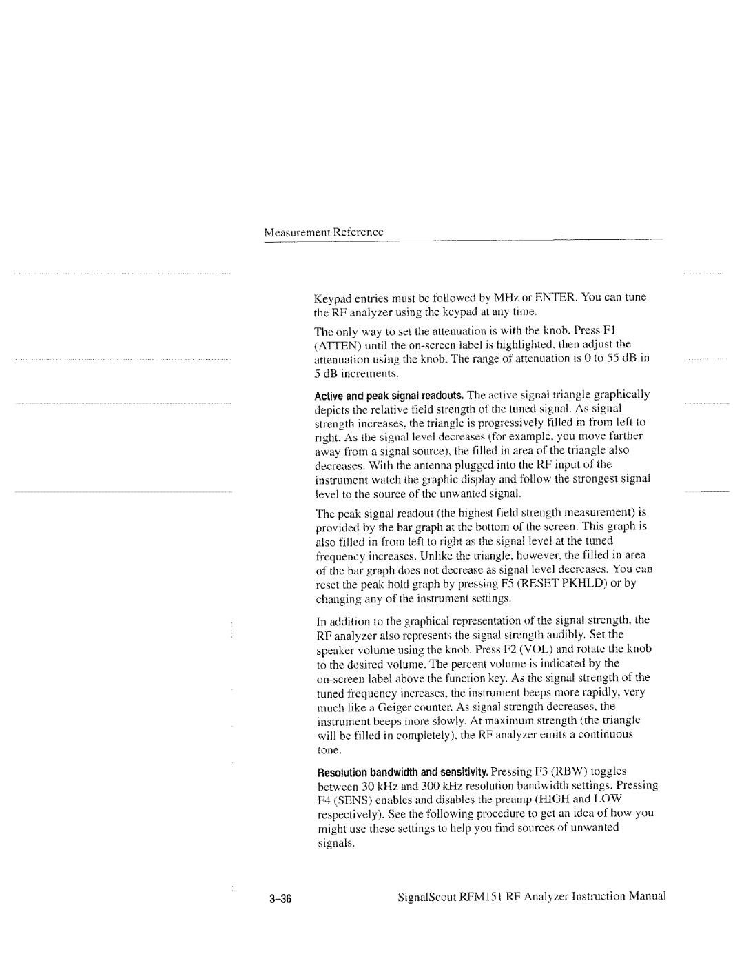 Tektronix RFM151, 070-9960-01 manual 