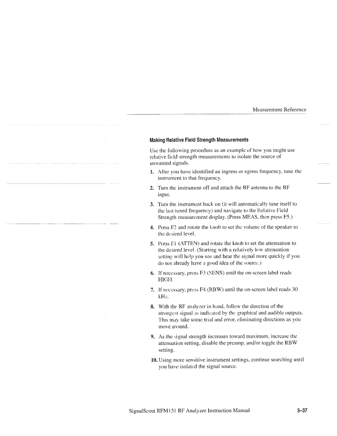 Tektronix 070-9960-01, RFM151 manual 