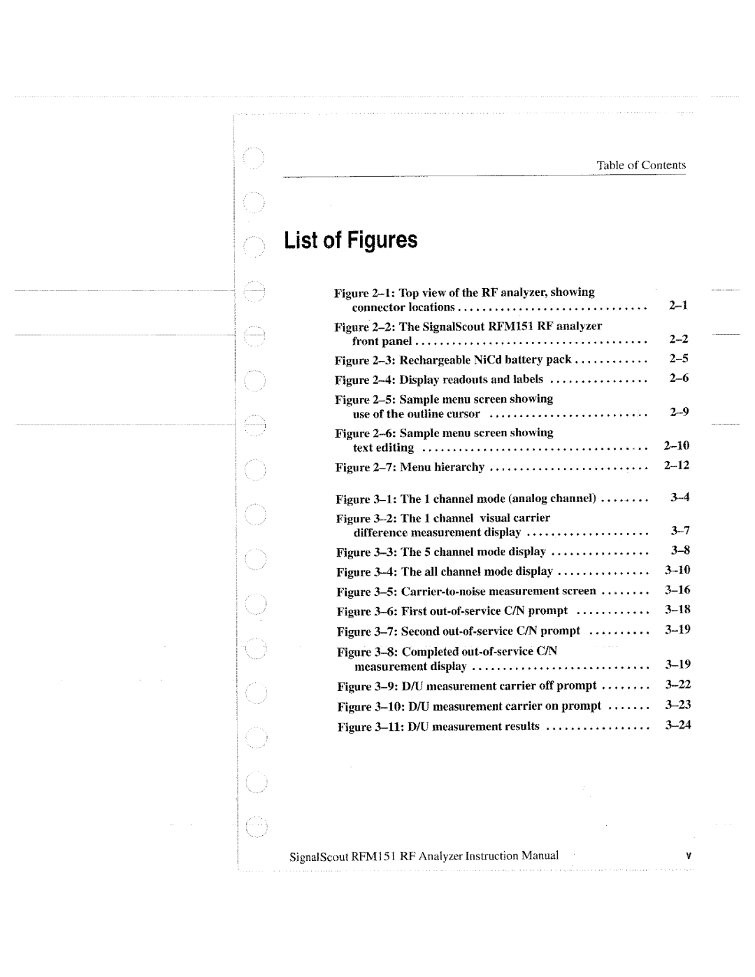 Tektronix 070-9960-01, RFM151 manual 