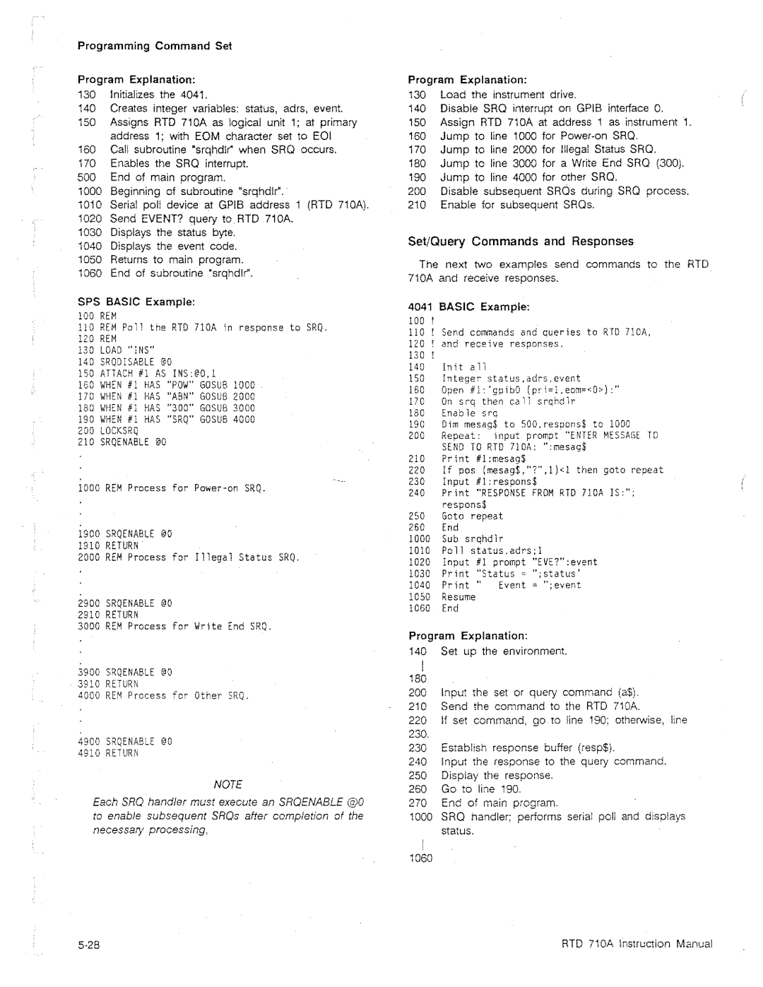 Tektronix RTD 710A manual 