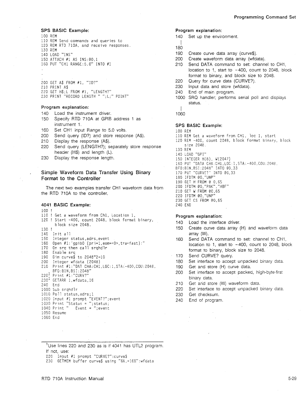 Tektronix RTD 710A manual 