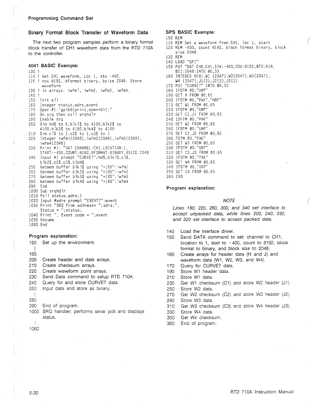 Tektronix RTD 710A manual 
