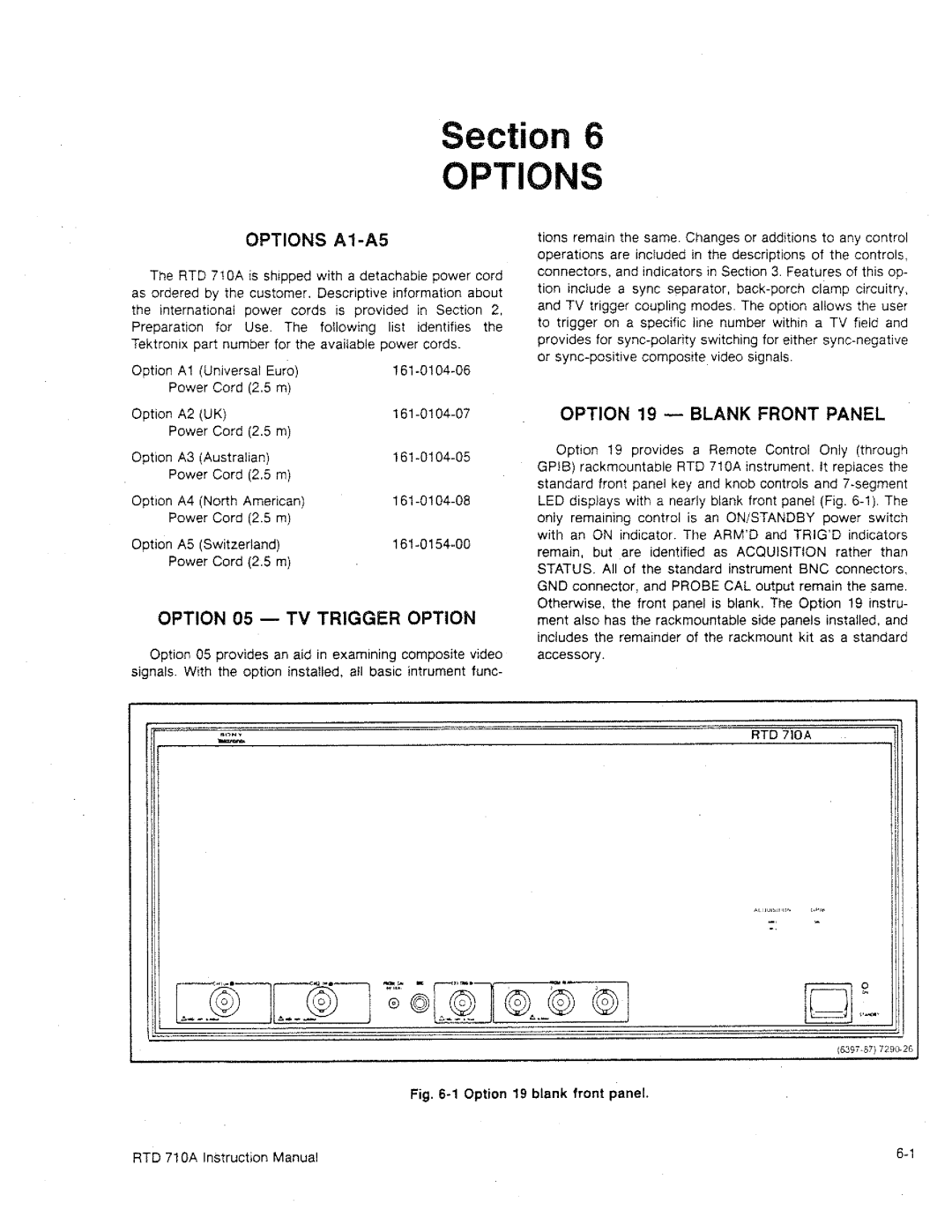 Tektronix RTD 710A manual 
