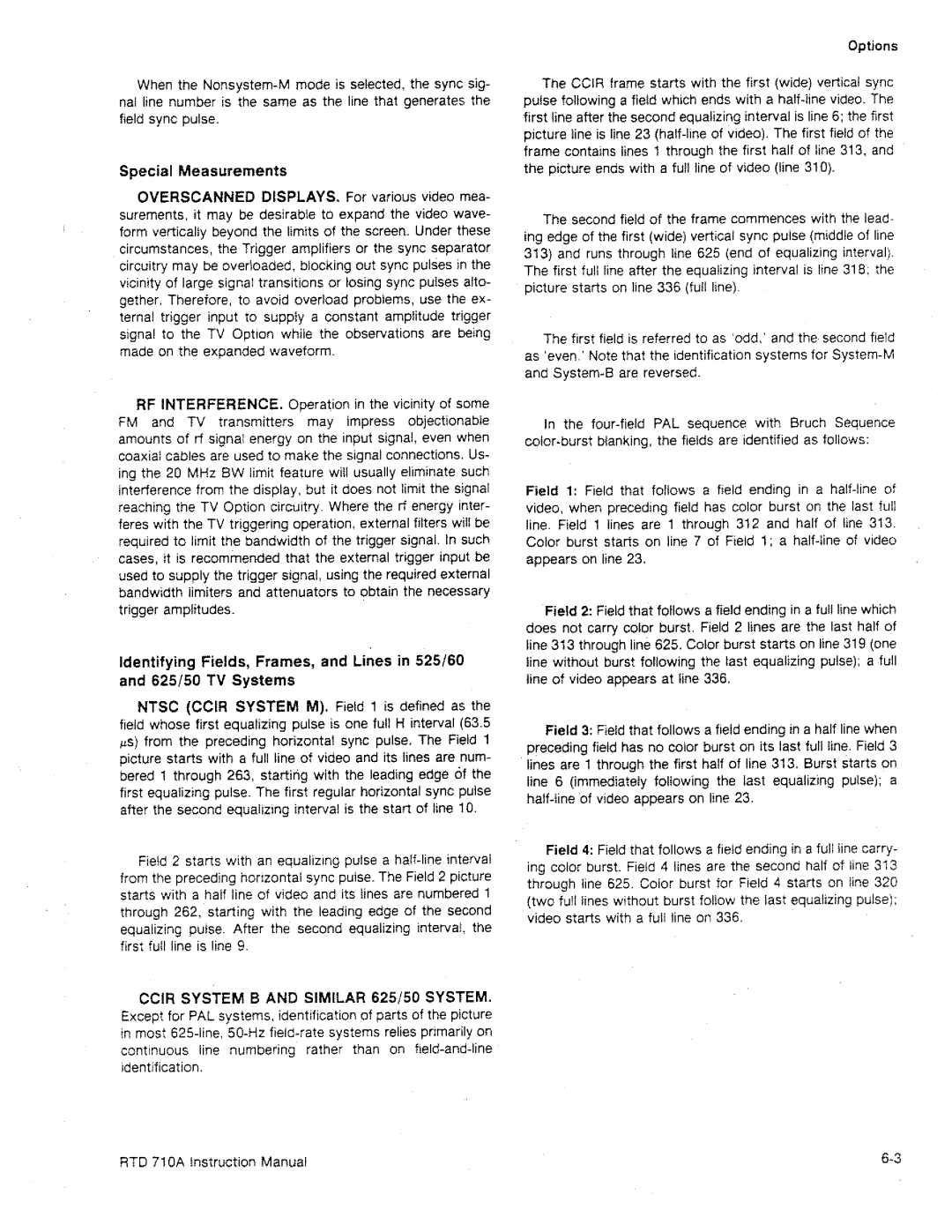 Tektronix RTD 710A manual 