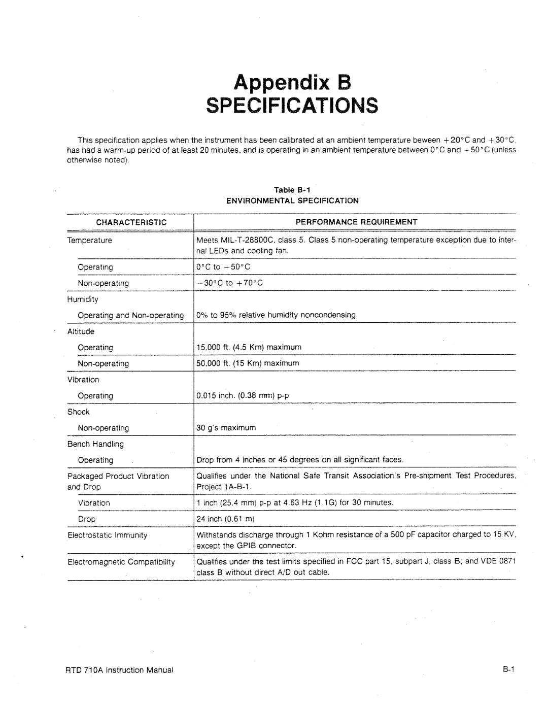 Tektronix RTD 710A manual 