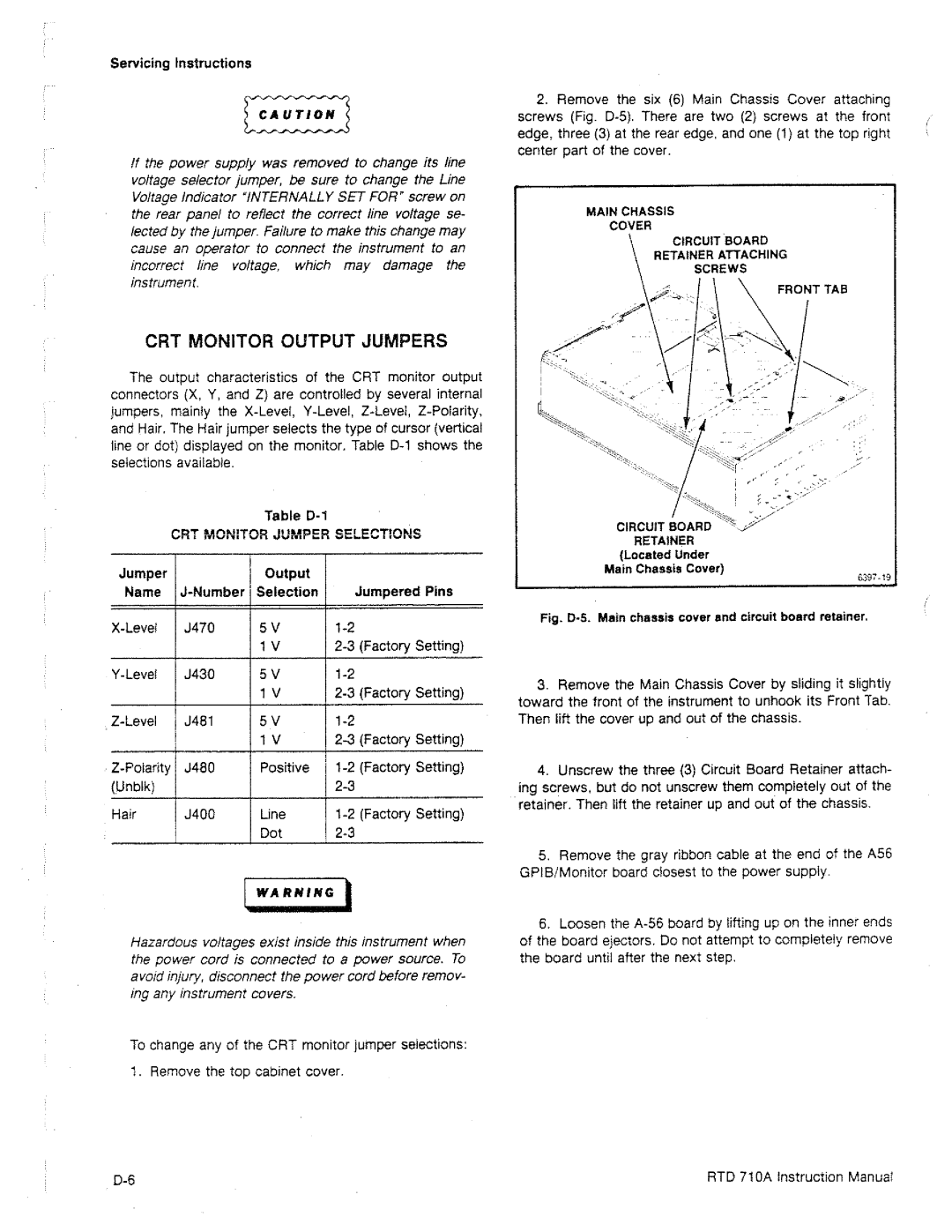Tektronix RTD 710A manual 
