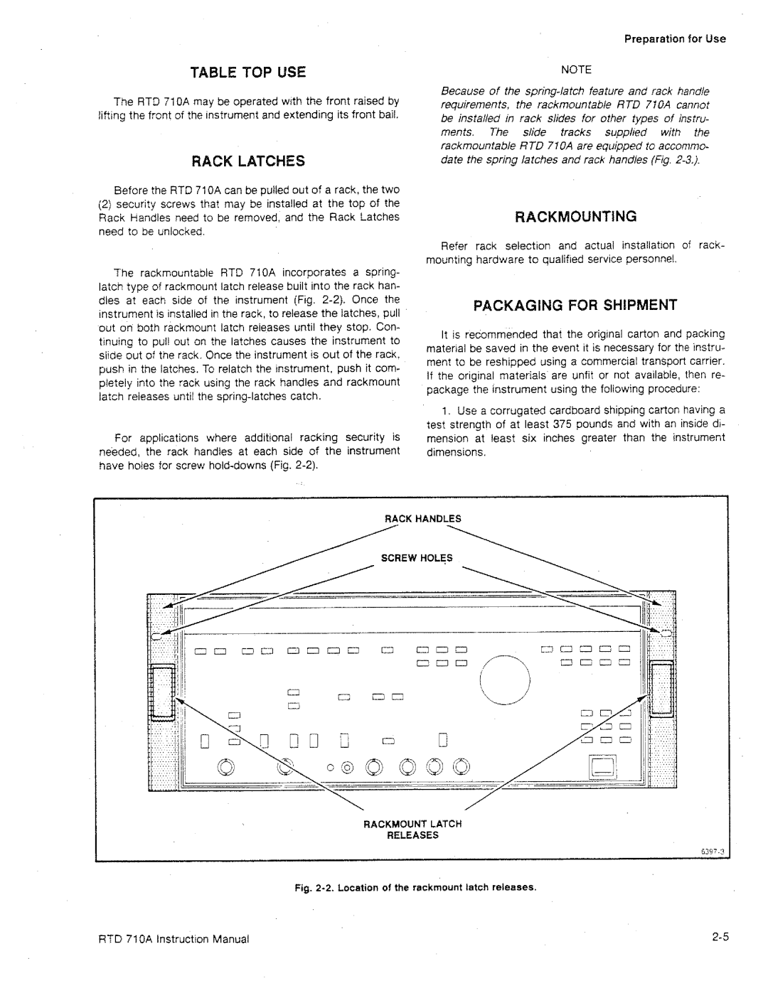 Tektronix RTD 710A manual 