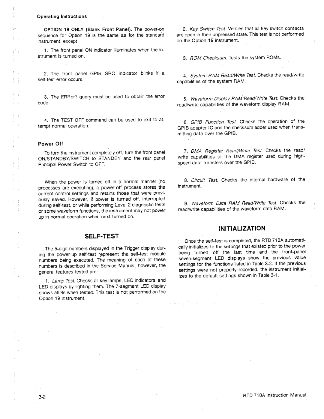 Tektronix RTD 710A manual 