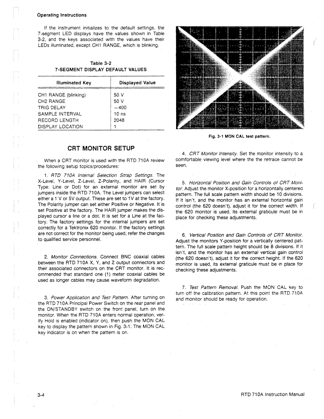 Tektronix RTD 710A manual 