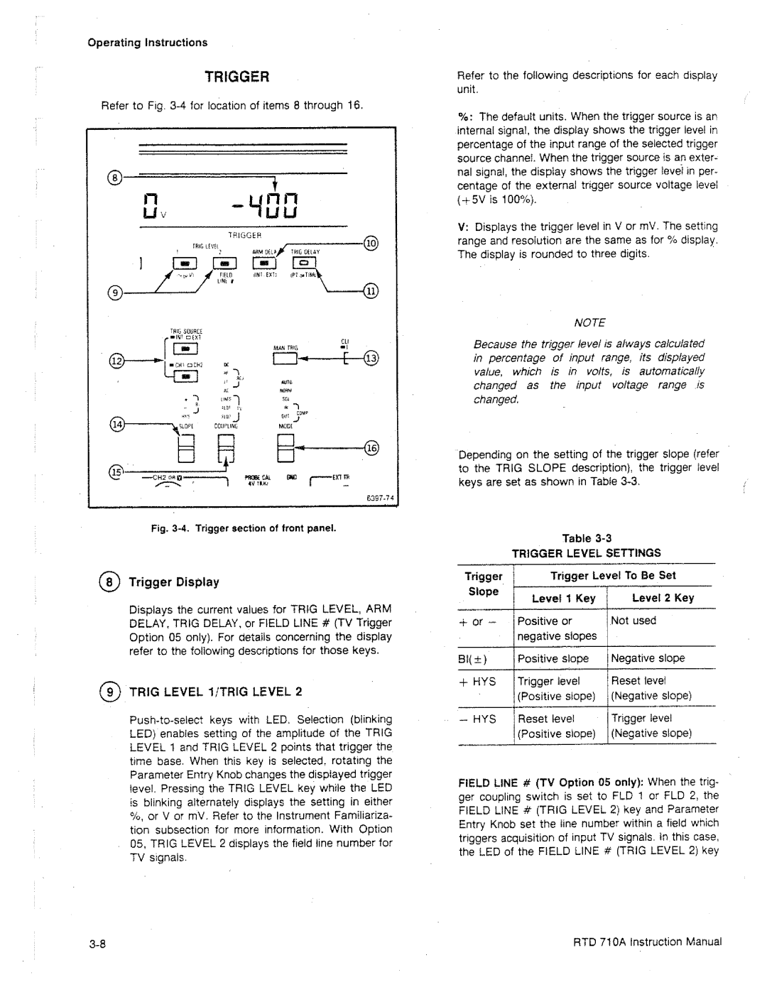 Tektronix RTD 710A manual 