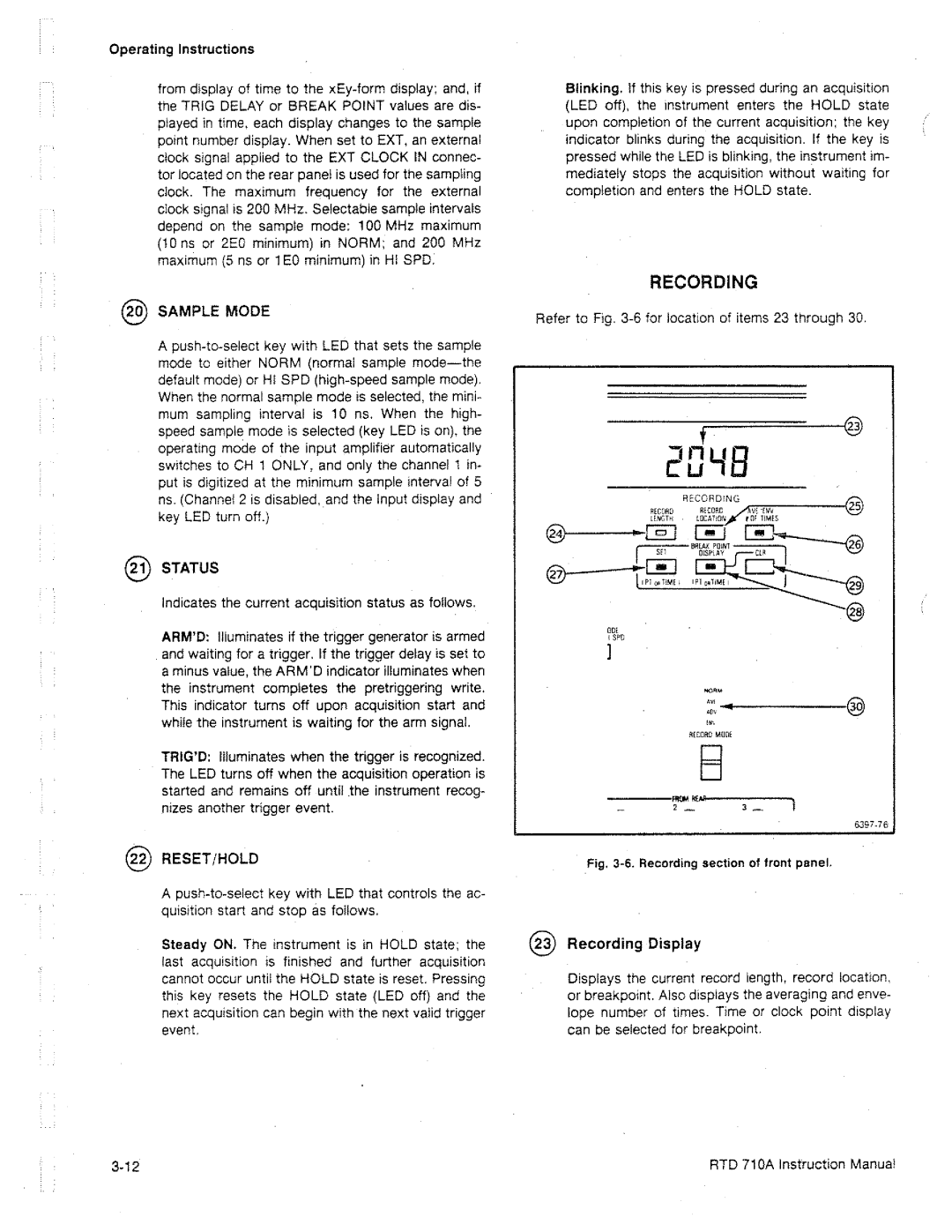 Tektronix RTD 710A manual 