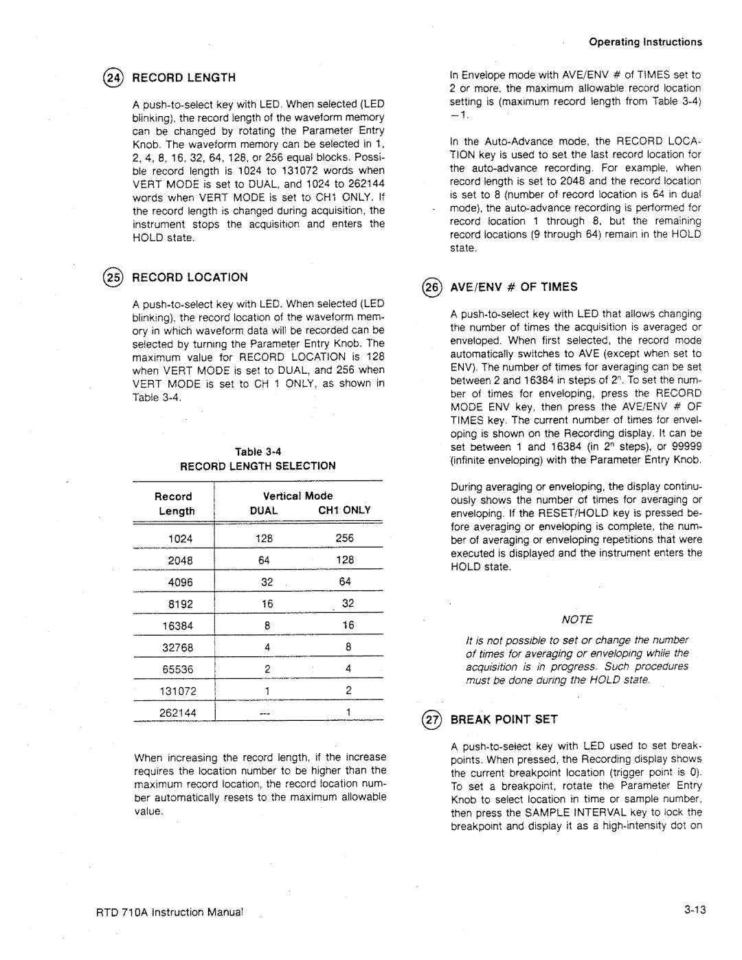 Tektronix RTD 710A manual 