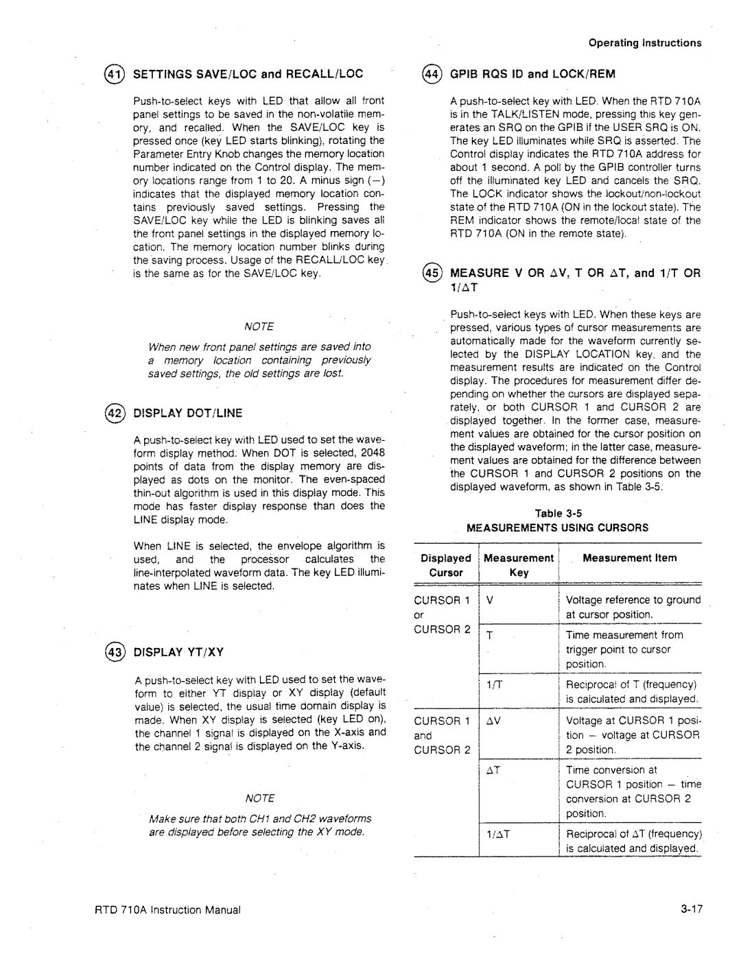 Tektronix RTD 710A manual 