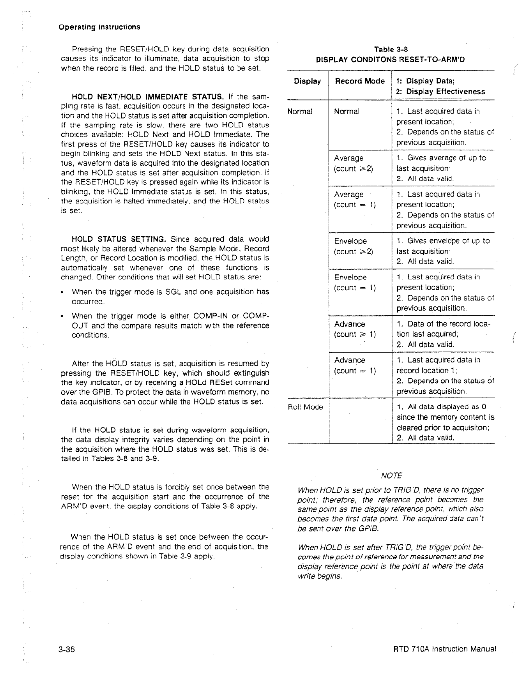 Tektronix RTD 710A manual 